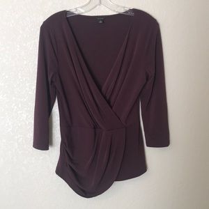 Ann Taylor draped blouse